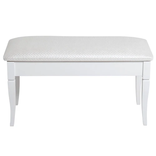 Банкетка Вивальди М с ящиком белый, ткань экокожа белый