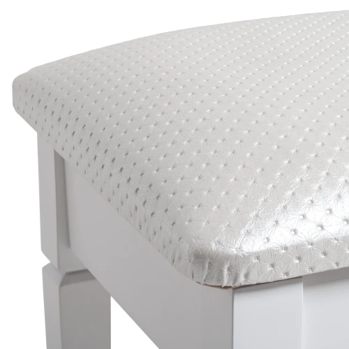 Банкетка Вивальди М с ящиком белый, ткань экокожа белый