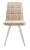 Стул DikLine 207 B03 BEIGE, ножки белые