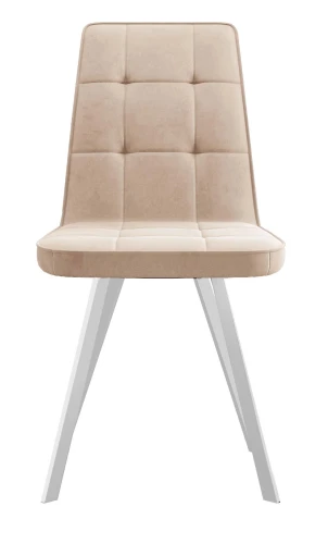 Стул DikLine 207 B03 BEIGE, ножки белые