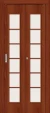 Межкомнатная складная дверь 2С Л-11 (ИталОрех) Сатинато