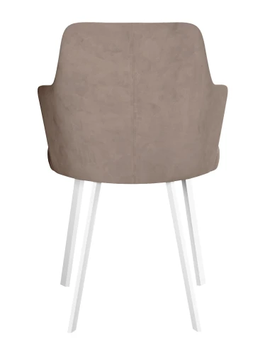 Стул DikLine 245 поворотный, К4 капучино, ножки белые