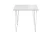 Стол обеденный квадратный TLC-1.2 White In 2S 732*750*750