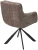 Стул ФЕДЕРИКО ДАНС 180 град. поворотный, NORDIC 35 Серо-коричневый / Черный каркас, M-City