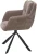 Стул ФЕДЕРИКО ДАНС 180 град. поворотный, NORDIC 35 Серо-коричневый / Черный каркас, M-City