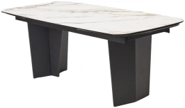 Стол MIKKEL 200 TL-188, испанская керамика / черный каркас, ®DISAUR Стол MIKKEL 200 TL-188, испанская керамика / черный каркас, ®DISAUR