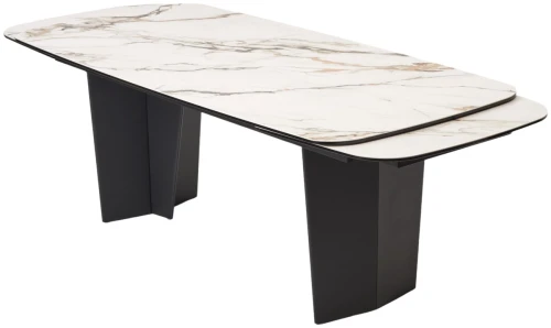 Стол MIKKEL 200 TL-188, испанская керамика / черный каркас, ®DISAUR