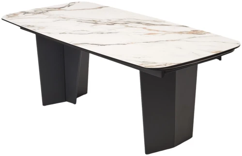 Стол MIKKEL 200 TL-188, испанская керамика / черный каркас, ®DISAUR