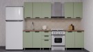 Готовая кухня ГК Аленушка 2м  Лаванда Фисташка/Фисташка,скоба черный,сонома