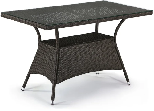 Плетеный стол T198D-W53-130x70 Brown