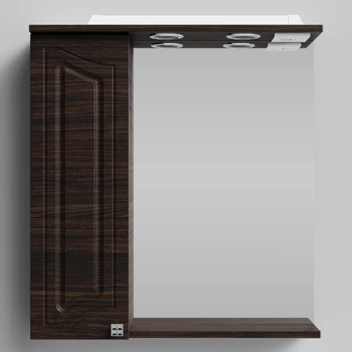 Зеркало Адам 65, Палисандр ПВХ 43101, левая