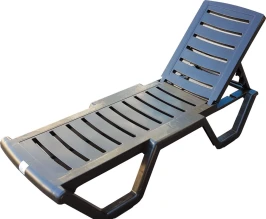 Шезлонг пластиковый Сантьяго «SANTIAGO»  -  Коричневый