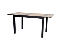 Стол Саен 30, Черный муар /клен каньон/ кромка черная