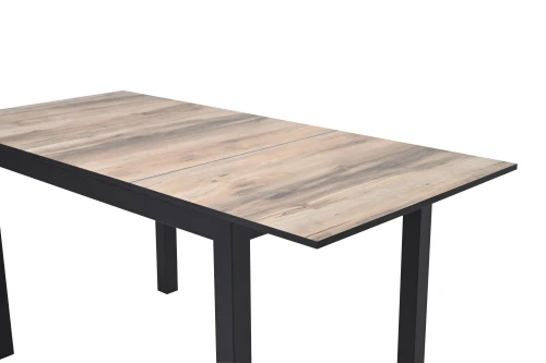 Стол Саен 30, Черный муар /клен каньон/ кромка черная