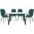 Обеденная группа (Стол Валенсия и 4 стула Амаретто), зеленый