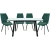 Обеденная группа (Стол Валенсия и 4 стула Амаретто), зеленый