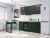 Готовый кухонный гарнитур Дублин-03 Special Green Graphite