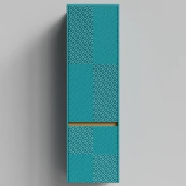 Пенал Аурум 45, пример RAL 5021 Водная синь, матовая, подвесной, левый