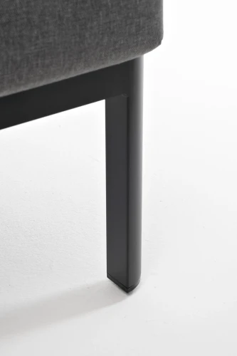 "Сан Ремо" кресло плетеное из роупа садовое, каркас алюминий темно-серый, роуп серый, ткань серая