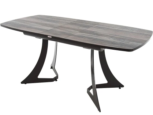 Обеденная группа (Стол Милан ПМ и 4 стула Лофт), серый