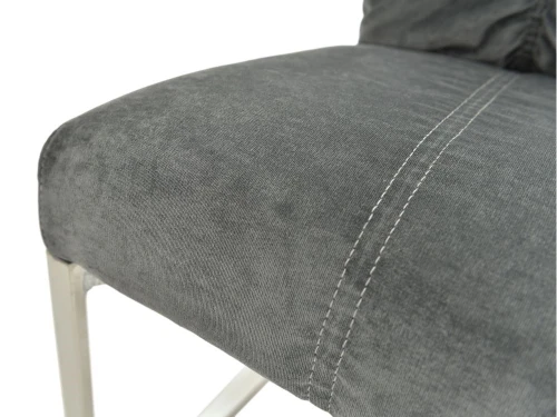 Обеденная группа (Стол Милан ПМ и 4 стула Лофт), серый