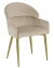 Стул обеденный Берклей D-1202D, бежевый/золото