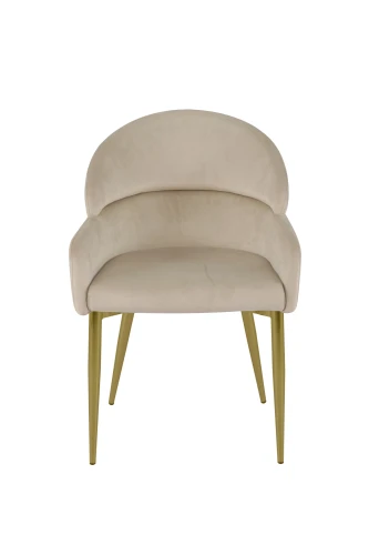 Стул обеденный Берклей D-1202D, бежевый/золото
