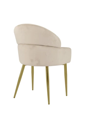 Стул обеденный Берклей D-1202D, бежевый/золото