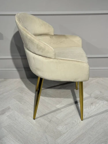 Стул обеденный Берклей D-1202D, бежевый/золото