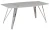 Стол обеденный Соар-2 F-1690,160х90х76 см, бело-серая керамика/хром серебро
