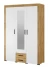 Шкаф для одежды Адель, белый/дуб крафт