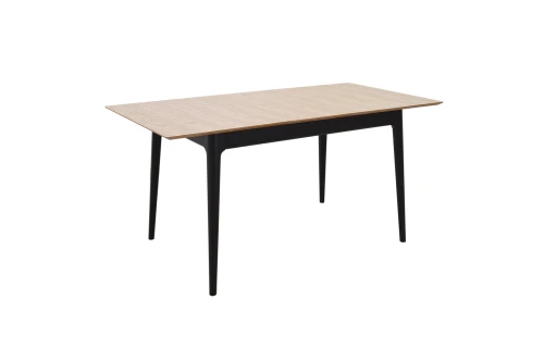 Стол раздвижной Плей 120(155)*80 Дуб Светлый/черн.