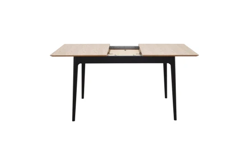 Стол раздвижной Плей 120(155)*80 Дуб Светлый/черн.