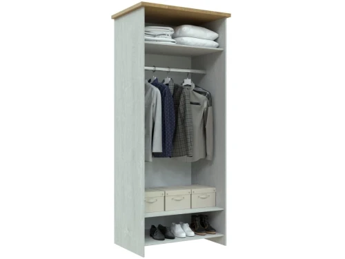 Шкаф «Скандинавия 2Д» КМК 0905.6, бетон пайн светлый/ дуб наварра