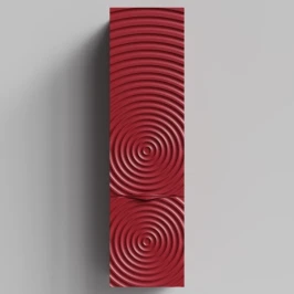 Пенал Эйфория 40 F1, пример RAL 3004 Пурпурно-красный, матовая, подвесной, левый