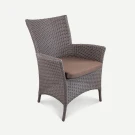 Кресло Kipr Шоколад Металлик, RAL 8017, Oxford 600D PU brown из искусственного ротанга