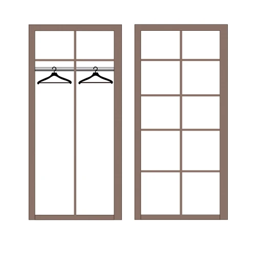 Шкаф двухстворчатый Лючия 33.03, Кейптаун, Венге