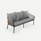 Диван Patio 3ps Сицилия, RAL 9005 Чёрный янтарь, Zimmy 993