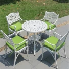 Кресло из литого алюминия ЛИОН-3 «LION-3»  -  White