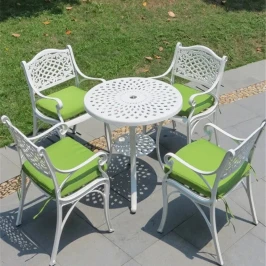 Кресло из литого алюминия ЛИОН-3 «LION-3»  -  White