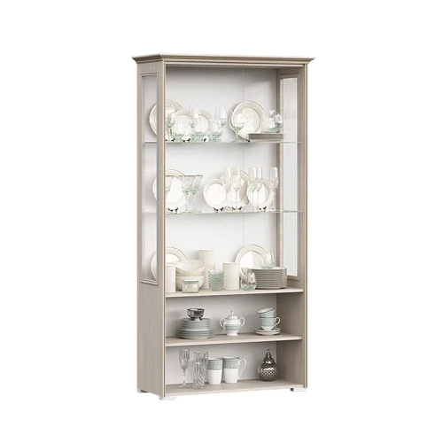 Шкаф-стекло Парма, Сандал светлый