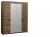 33.01 Лючия 4-х дв. шкаф для одежды кейптаун/венге