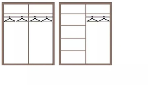 33.01 Лючия 4-х дв. шкаф для одежды кейптаун/венге