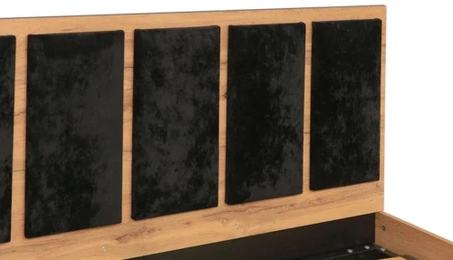 Спальня Либерти (опора h20) Дуб вотан/Черный