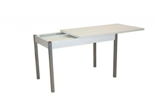 Стол обеденный Бродвей Бетон белый / металлик