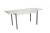 Стол обеденный Бродвей Бетон белый / металлик