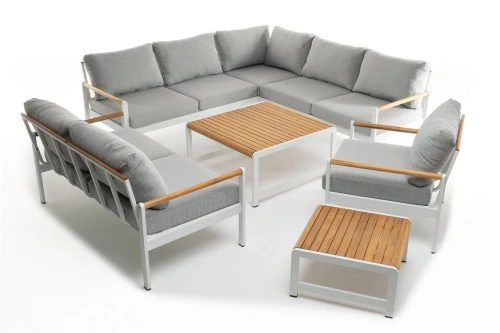 Лаунж зона из алюминия MAYA XL белая  Joygarden