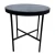 Стол журнальный МеталлАрт М011 МАЛЫЙ черный мрамор/черный