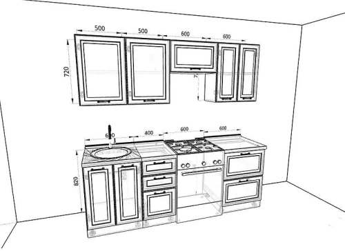 Кухня Ницца Роял Комплектация 5