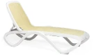 Шезлонг Nardi Omega без подлокотников, бело-бежевый